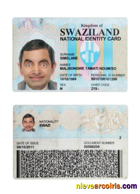 Swaziland national ID card